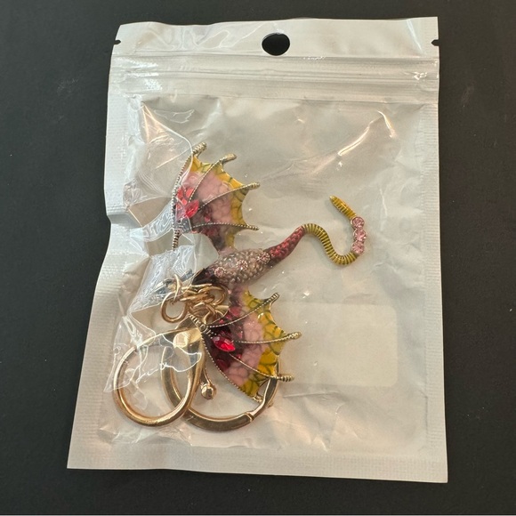 NWT Dragon Jeweled Keychain - Picture 10 of 11